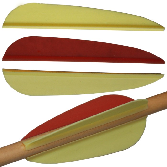 Haller, feathers set of 9, plastic, for carbon arrows